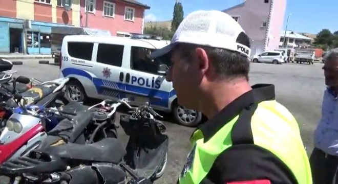 Erzurum’da motosikletlere yönelik uygulama 